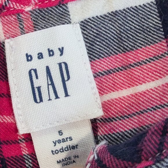 ⭐ GAP Flannel henley dress size 5 - Picture 3 of 11